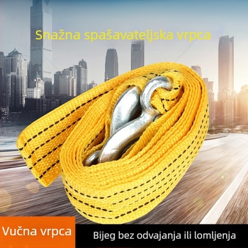 Uže za vuču automobila, debeli ojačan dizajn, nosivost 3 tone, Baimao marka, mogućnost licencirane privatne etikete