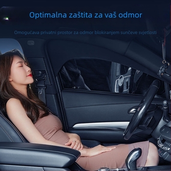 Specijalizirani pokrov prednjih i stražnjih prozora vozila - 600D Oxford materijal, snježni štit, anti-smrzavajuća zaštita, UV zaštita, teleskopska ugradnja