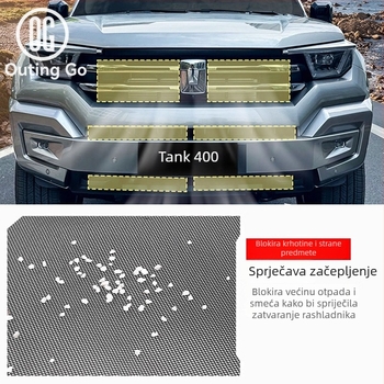 Tank 400 Mreža protiv insekata s potpunim pokrovom prednjeg dijela – Snap-On montaža; Model: Tank 400; Kompatibilno: Tank 400; Materijal: obratite se korisničkoj službi; Obrada / Prilagodba: Ne