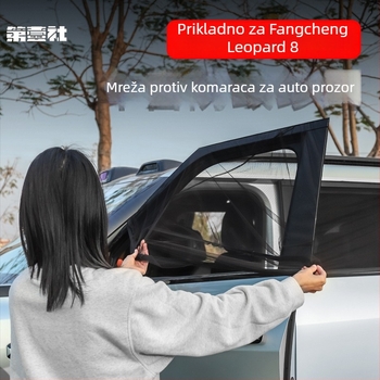 Mreža za prozor automobila protiv komaraca kompatibilna s Leopard 8, za kampiranje i vanjsku zaštitu od sunca | Materijal: Najlon; Širina: originalni okvir; Životni vijek: 2 godine; Marka: Fit Club / The First Society