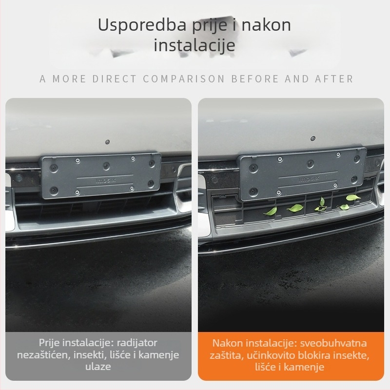 Kongze Mreža protiv insekata za prednji panel Xiaomi YU7, vodeni spremnik — plastični zaštitni pokrov protiv prašine