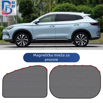 Hundred Trees Automobilska mrežasta zavjesa za sunce s magnetima – Poluprozirna, Način pričvršivanja: visi, Opća namjena za automobile, Prilagodljivo