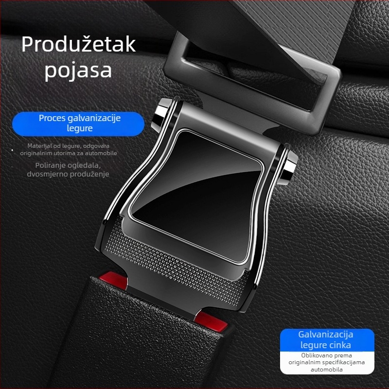 Auto sigurnosni pojas: umetnuta spojka i utikač – višenamjenski univerzalni produžni nastavak
