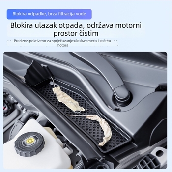 ABS unutarnje auto naljepnice za Toyota Sienna – prednje lijevi i desni poklopci vodnih kanala protiv curenja, otvori za hlađenje haube, mreža protiv insekata