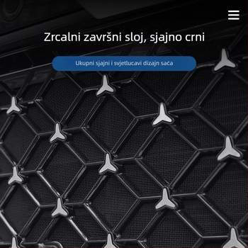 ABS zaštitna mreža prednje rešetke za Ideal L6 – protiv insekata, trosegmetna mreža s punim zvjezdanim uzorkom