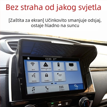 Zaštitna sjenila zaslona za auto i motocikl za dash cam, metalna konstrukcija, teleskopska montaža, univerzalna kompatibilnost, mogućnost tiskanja loga
