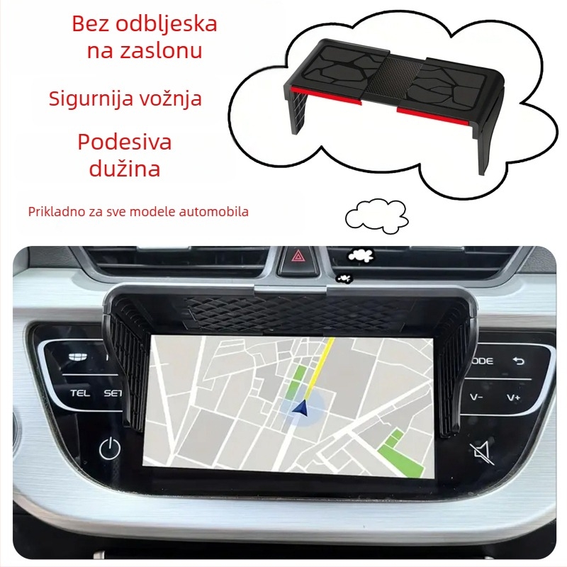 Zaštitna sjenila zaslona za auto i motocikl za dash cam, metalna konstrukcija, teleskopska montaža, univerzalna kompatibilnost, mogućnost tiskanja loga