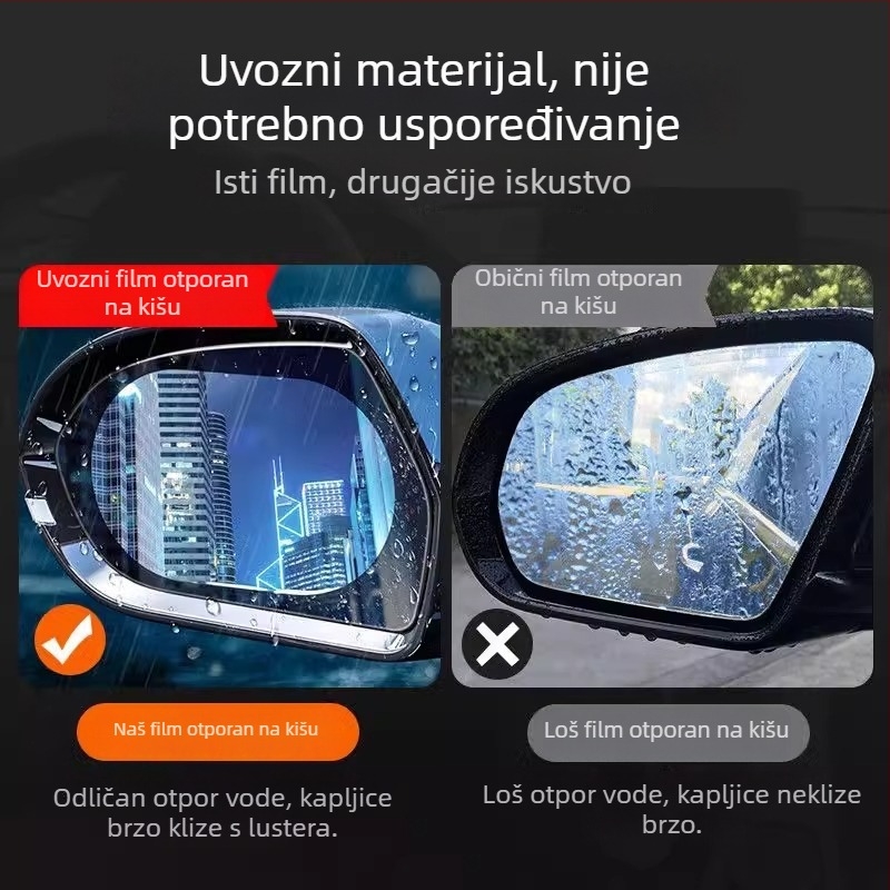First Benefit nano-film za auto retrovizor – kišnica otporan, protiv magljenja, s anti-refleksijskim premazom