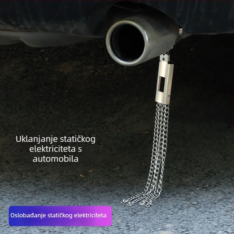 Auto statični eliminator uzemljivački pojas – potpuno metalni, uzemljivački lanac, prilagodljivo obrađivanje