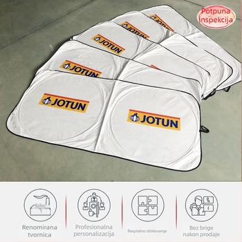 Auto sjenilo za sunce od DuPont Tyvek materijala, montaža klipsom, Univerzalna kompatibilnost, težina 125 g