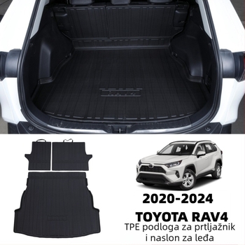 Toyota RAV4 podložak za prtljažnik i jastuk za leđa | TPE materijal | Wenfeng | Klasa A+ | Mogućnost prilagodbe