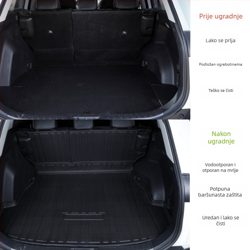 Toyota RAV4 podložak za prtljažnik i jastuk za leđa | TPE materijal | Wenfeng | Klasa A+ | Mogućnost prilagodbe