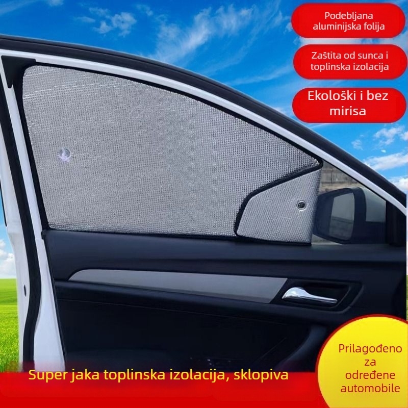 Univerzalni auto sunshade za prednje staklo i unutarnje bočne prozore s toplinskom izolacijom