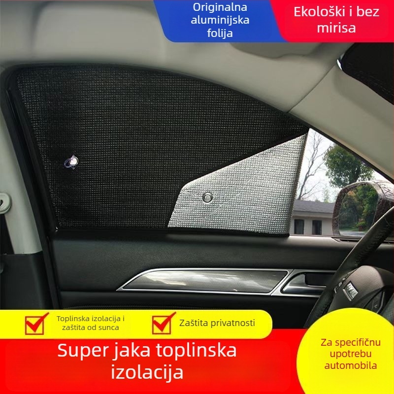 Univerzalni auto sunshade za prednje staklo i unutarnje bočne prozore s toplinskom izolacijom