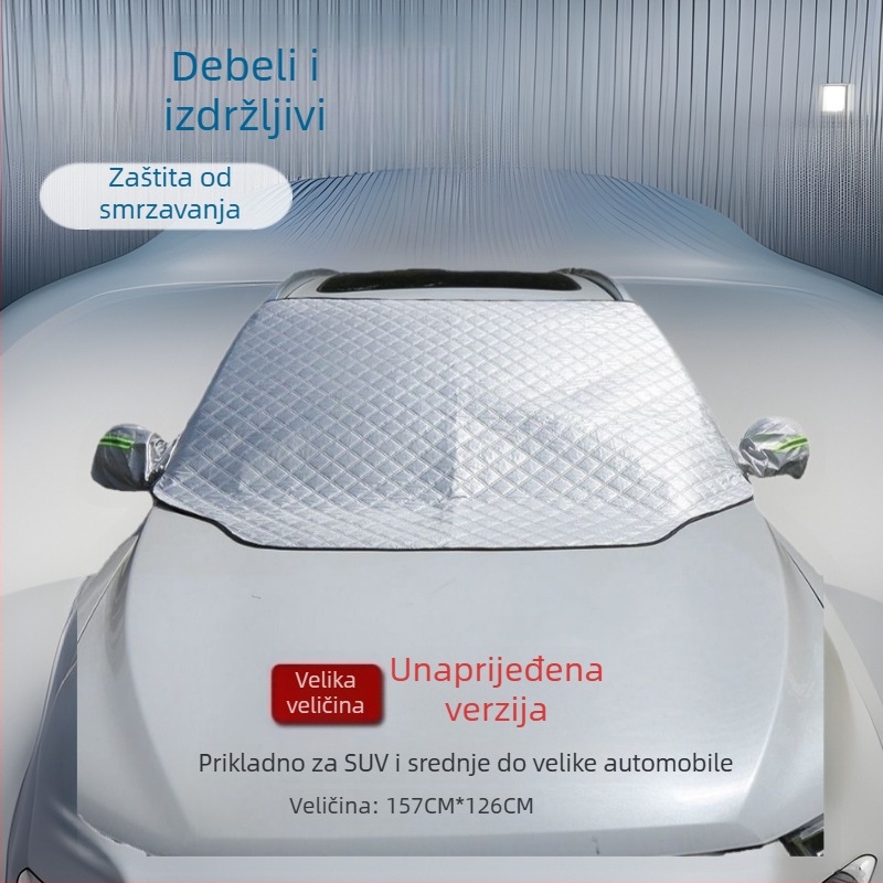 Zimska zaštita prozora automobila s magnetskim pričvršćivanjem, univerzalna prilagodba, kompozitni materijal, prilagođavanje i otisak logotipa