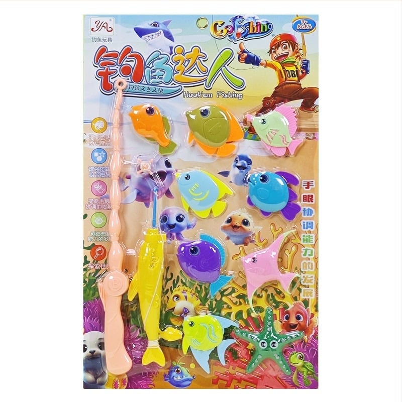 Set za simulirani ribolov za djecu – slagalica, plastika, blister pakiranje, uzrast 4–6 godina