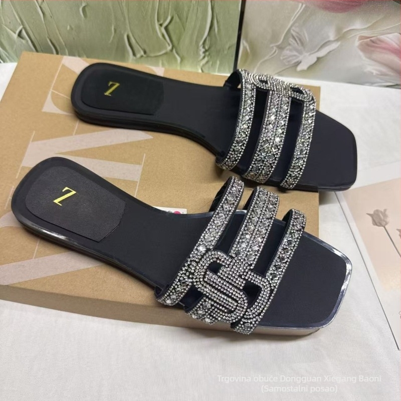 Sandale s jednim remenom, slip-on, gornji dio od sintetičke kože, potplata od gume; prozračne, brzo sušeće, lagane, protuklizne, za plažu i kućnu opuštanje
