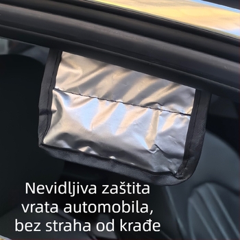 Univerzalna zaštita prednjeg vjetrobranskog stakla automobila od snijega, s aluminijskom folijom, teleskopska instalacija, pogodna za krovni prozor