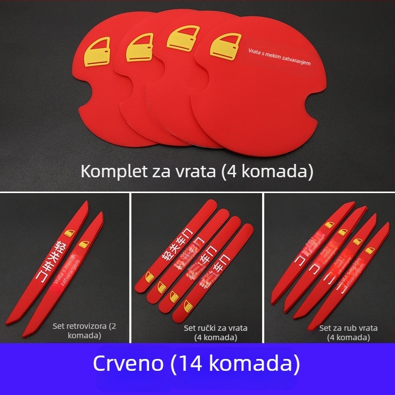 Auto zaštitna traka za kvaku vrata — Marka: Car anti-collision strip; Prilagodljivo postupanje; Snažna adhezija