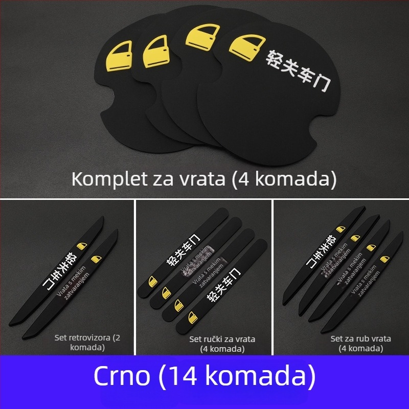 Auto zaštitna traka za kvaku vrata — Marka: Car anti-collision strip; Prilagodljivo postupanje; Snažna adhezija