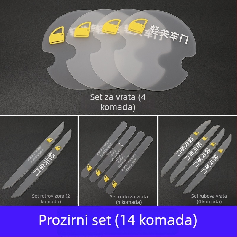 Auto zaštitna traka za kvaku vrata — Marka: Car anti-collision strip; Prilagodljivo postupanje; Snažna adhezija