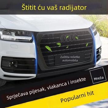Univerzalna zaštitna mreža prednjeg hladnjaka automobila — poliester, guste otvori, trajnost 5–10 godina, marka Town Head