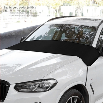 Keep Top Mreža za zaštitu prednjeg stakla automobila od lišća i ptičjeg izmeta, srebrno obloženi poliester tafta, montaža remenima i kukicama, šifra proizvoda A199