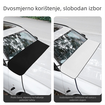 Keep Top Mreža za zaštitu prednjeg stakla automobila od lišća i ptičjeg izmeta, srebrno obloženi poliester tafta, montaža remenima i kukicama, šifra proizvoda A199