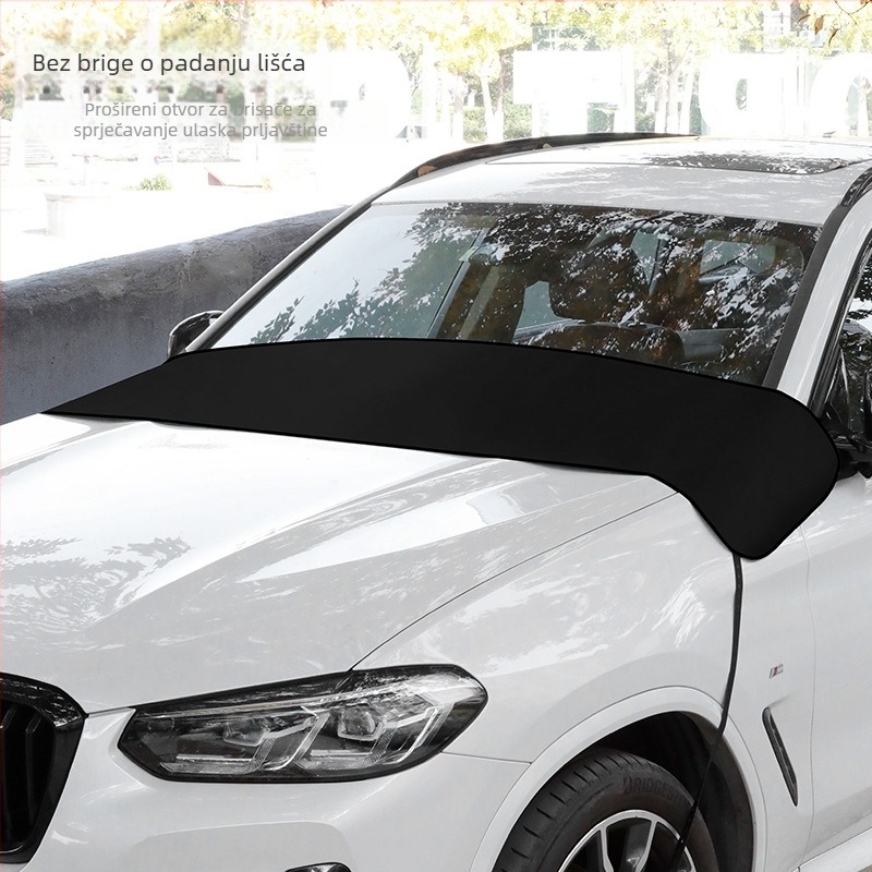 Keep Top Mreža za zaštitu prednjeg stakla automobila od lišća i ptičjeg izmeta, srebrno obloženi poliester tafta, montaža remenima i kukicama, šifra proizvoda A199