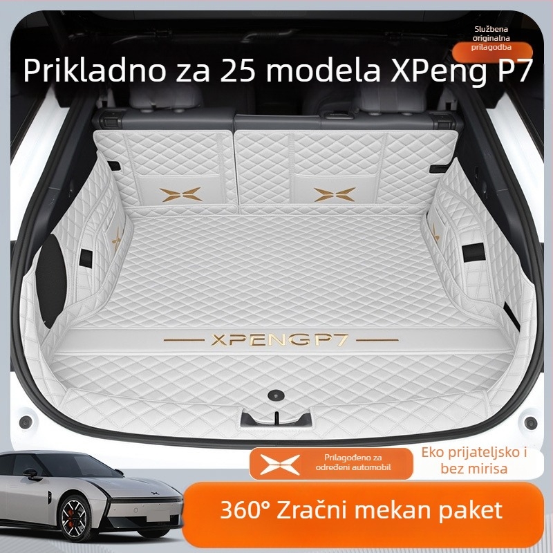 Kožna prostirka za prtljažnik za Xpeng P7, potpuno zaštita unutrašnjosti, auto dodatna oprema