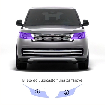 TPU film za svjetla s promjenom boje pod utjecajem svjetla, samoljepljiv, debljina 7.5 mil, komplet za cijeli automobil, marka XAP
