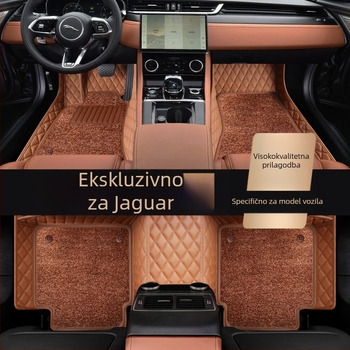 Jaguar all-season automobilske prostirke s punim pokrivanjem, materijal TPE+XPE, protuklizna površina, marka Qihongfang, kompatibilni modeli XFL, XEL, XJL, XF, XE, XJ, F-Pace, E-Pace, mogućnost prilagodbe