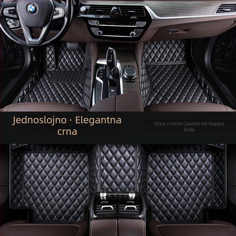 Jaguar all-season automobilske prostirke s punim pokrivanjem, materijal TPE+XPE, protuklizna površina, marka Qihongfang, kompatibilni modeli XFL, XEL, XJL, XF, XE, XJ, F-Pace, E-Pace, mogućnost prilagodbe