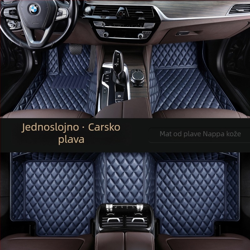 Jaguar all-season automobilske prostirke s punim pokrivanjem, materijal TPE+XPE, protuklizna površina, marka Qihongfang, kompatibilni modeli XFL, XEL, XJL, XF, XE, XJ, F-Pace, E-Pace, mogućnost prilagodbe