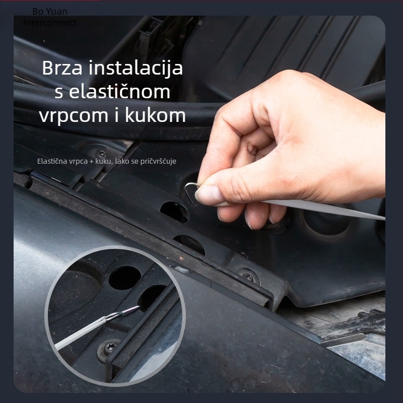 Zaštitna mreža rešetke automobila – elastična mreža za filtriranje prašine i kukaca, otvor 3 mm, promjer žice 0,1 mm, marka Hundred Trees