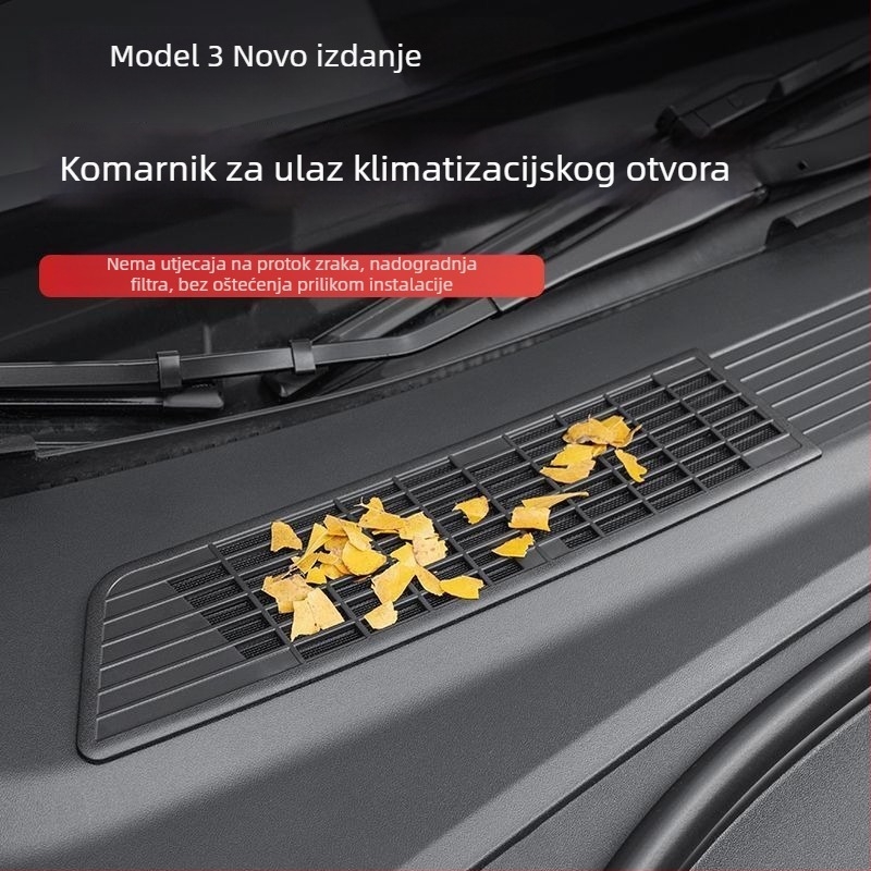Zaštita ulaza zraka i mreža protiv insekata i prašine za Tesla Model Y / Model 3 (Nova verzija) • Materijal: ABS