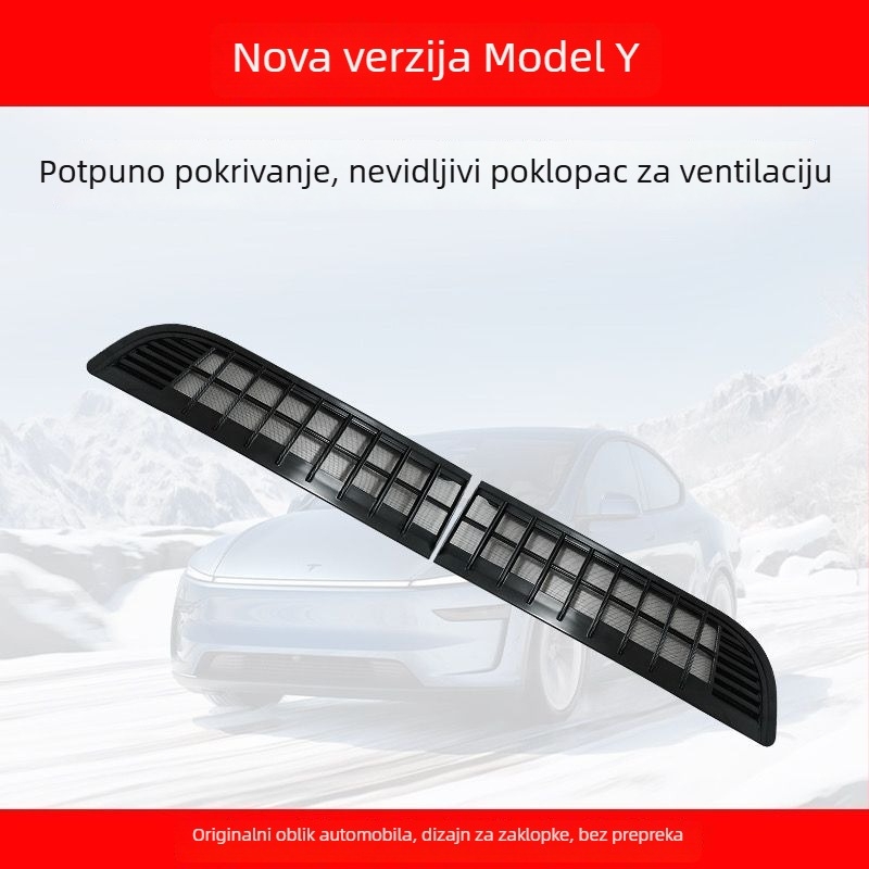 Zaštita ulaza zraka i mreža protiv insekata i prašine za Tesla Model Y / Model 3 (Nova verzija) • Materijal: ABS