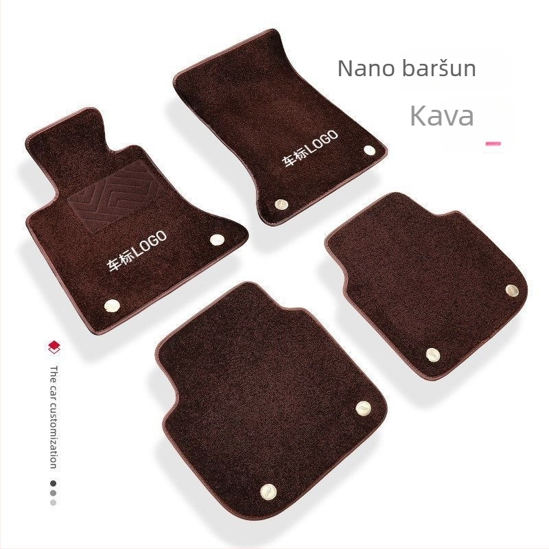 Premium auto tepisi za pod s imitacijom kašmira, bez rezanja, otporni na habanje, izdržljivi i udobni