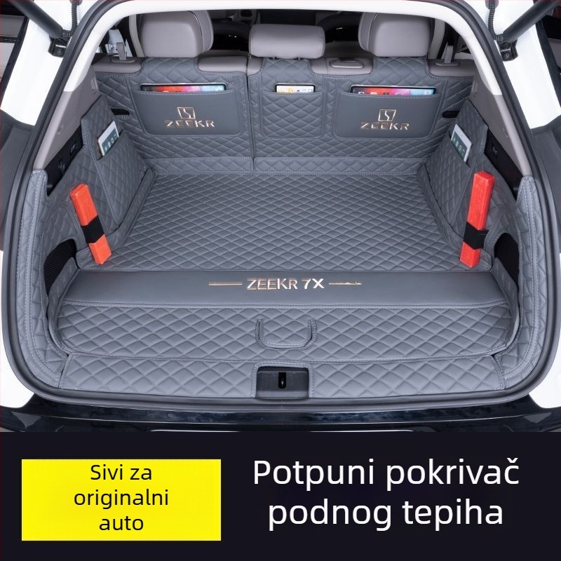 Zadnji tepih prtljažnika za Jike 7X — koža, potpuno pokriće