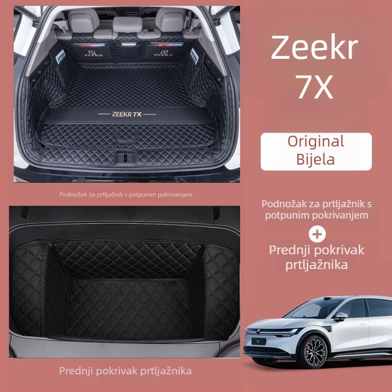 Zadnji tepih prtljažnika za Jike 7X — koža, potpuno pokriće