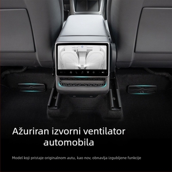 Maska izlaza zraka za Tesla Model Y (ažurirana verzija) — plastika, ljepljiva montaža, za unutarnji panel vrata