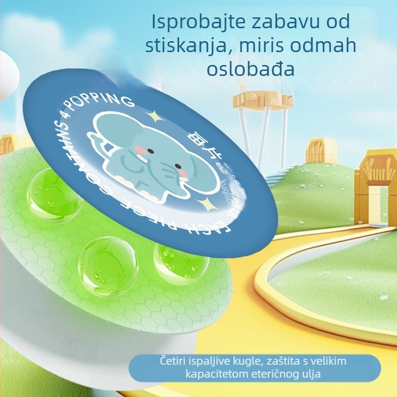 Patch s eteričnim uljem mugworta za djecu — odbija komarce i štiti od uboda, vodootporan, ljepilo