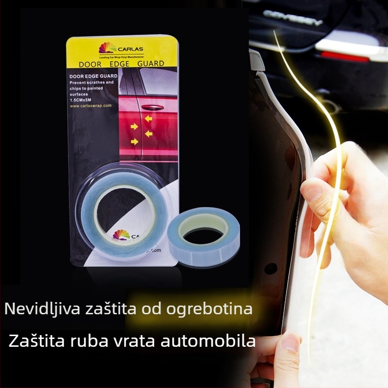 Carles zaštitni film za rub vrata automobila, proziran, tip lijepljenja, prilagodljiv