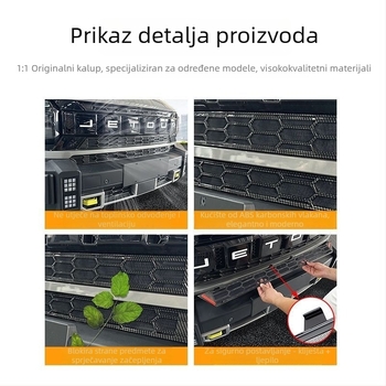 Mreža protiv insekata za modele 23–25 Jietu Traveler/Shanhai T2 – ABS, PK branda, vanjska strana automobila, bez demontaže