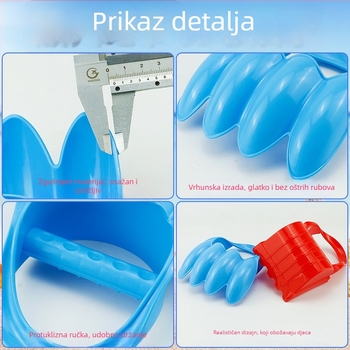 Dino šapa za pijesak – plastična plaža igračka za djecu 4-6 godina