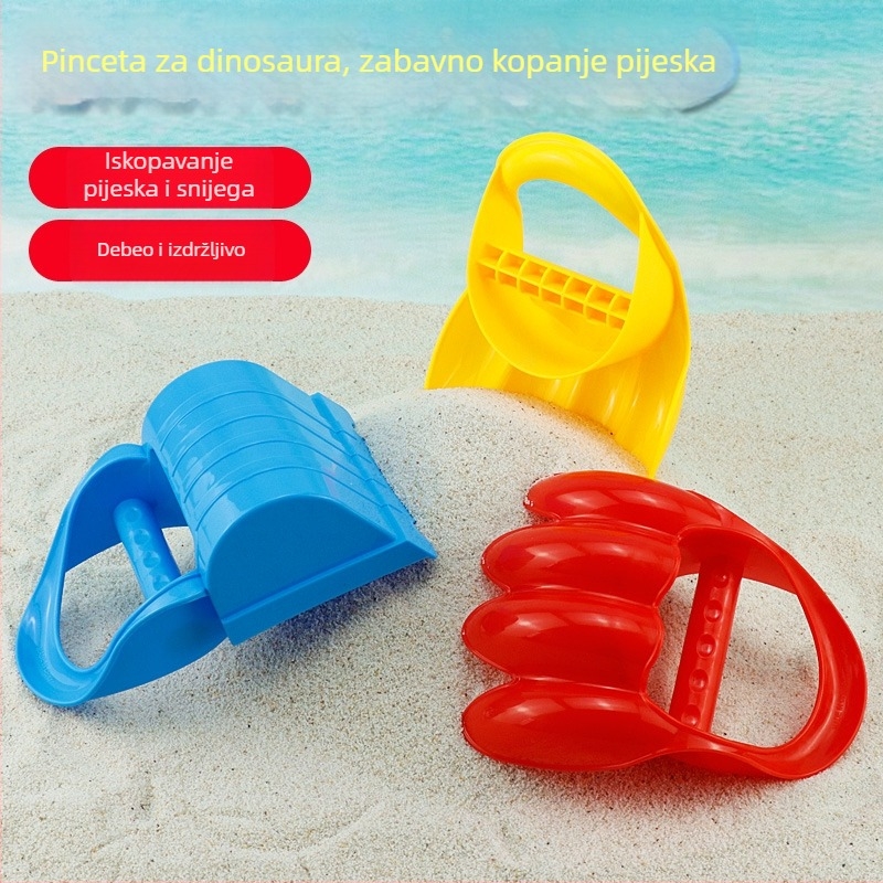 Dino šapa za pijesak – plastična plaža igračka za djecu 4-6 godina