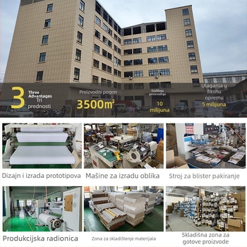 Prozirna maskirajuća folija za zaštitu od prašine pri bojanju namještaja i garderobe – 7 μm, 20 m duljine, 95% prozirnosti, PE s papirnom podlogom, maskirajući ljepilo