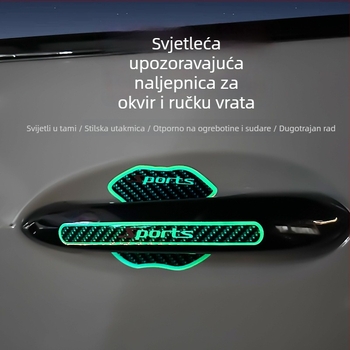 Ride Sharp svijetla kvaka automobila – traka protiv sudara, zaštitni film s PET ljepilom, univerzalno