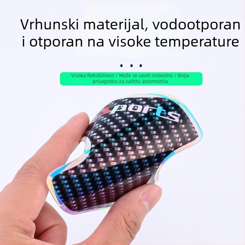 Ride Sharp svijetla kvaka automobila – traka protiv sudara, zaštitni film s PET ljepilom, univerzalno