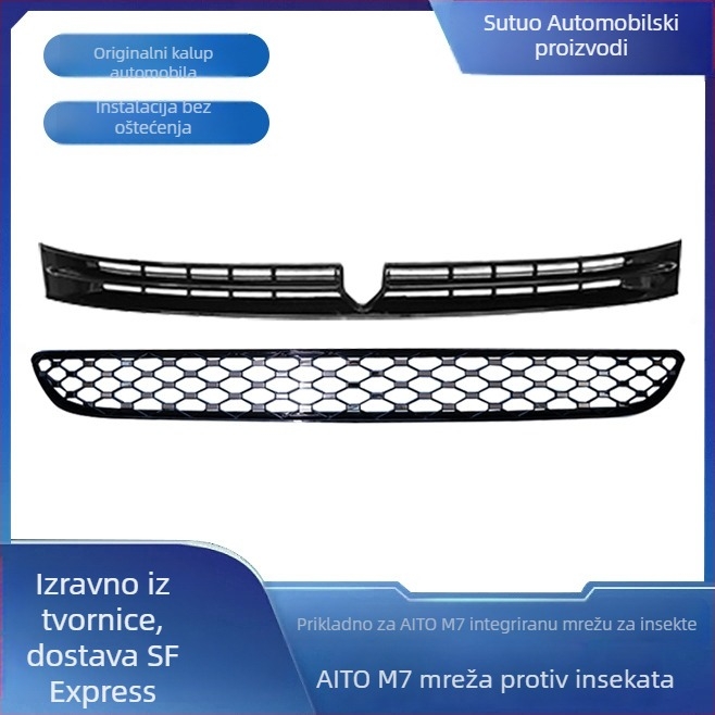 Wenjie M7 prednja mreža protiv insekata s zaštitom radijatora (ABS plastika, otvor 0.1, promjer žice 0.1, vijek trajanja 8 godina, marka Xing jiarun)
